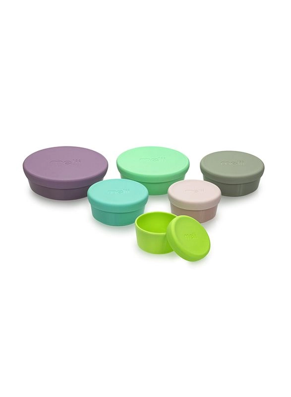 Stacking & Nesting Containers - Silicone Lids 6 Containers