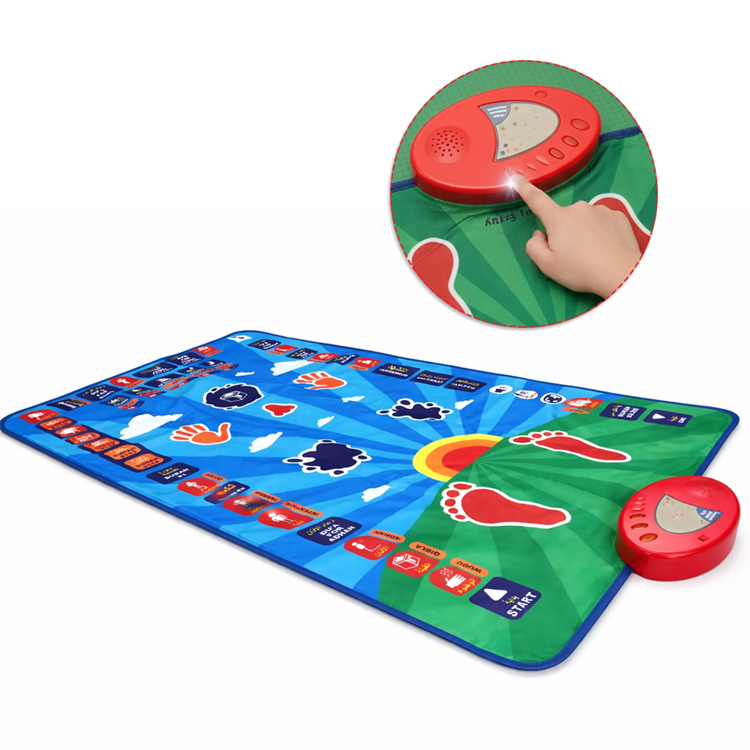 Kids Islamic Prayer Learning Mat - Suitable for 3 years & above