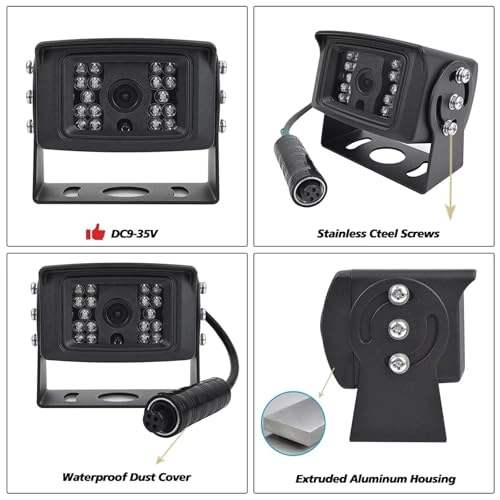 Rear View Camera - Night Vision 4PIN 480P 1080P