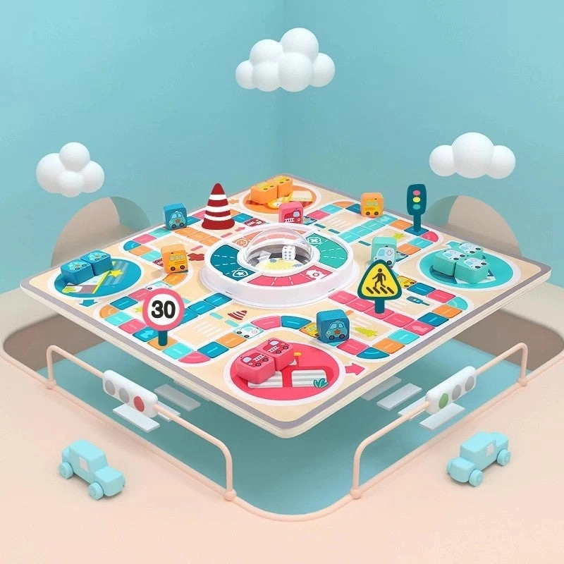 Y&D Flying Chess Ludo - Wooden Montessori