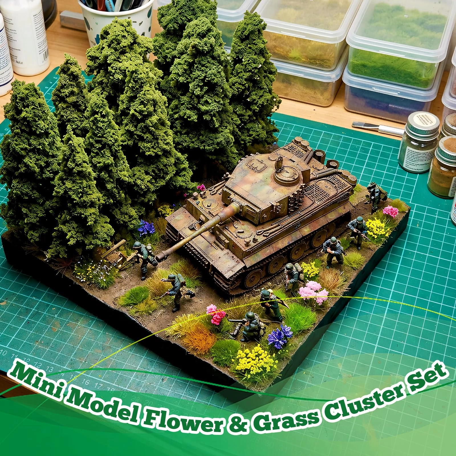 Static Grass Tufts - 175 1:35 1:48 1:72 1:87