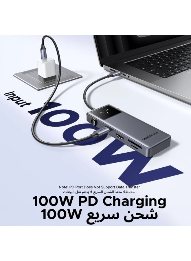UNO 6-In-1 USB-C HUB - 2xUSB-A3.2 2xUSB-C3.2 100W PD