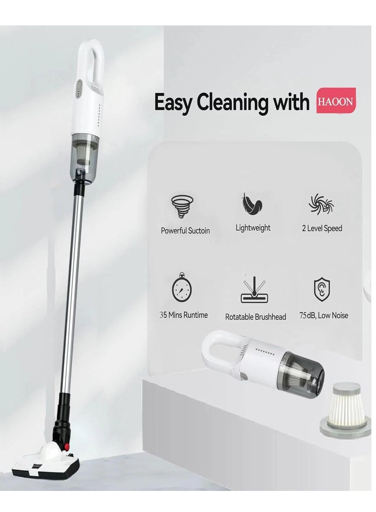 Cordless Vacuum Cleaner - 35 minutes