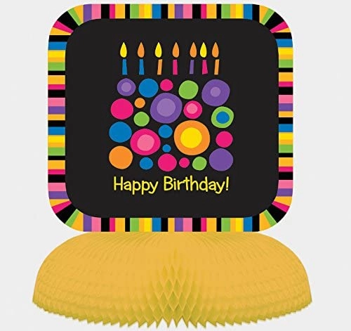 Party Zone Birthday Cake Dots Centerpiece Honeycomb