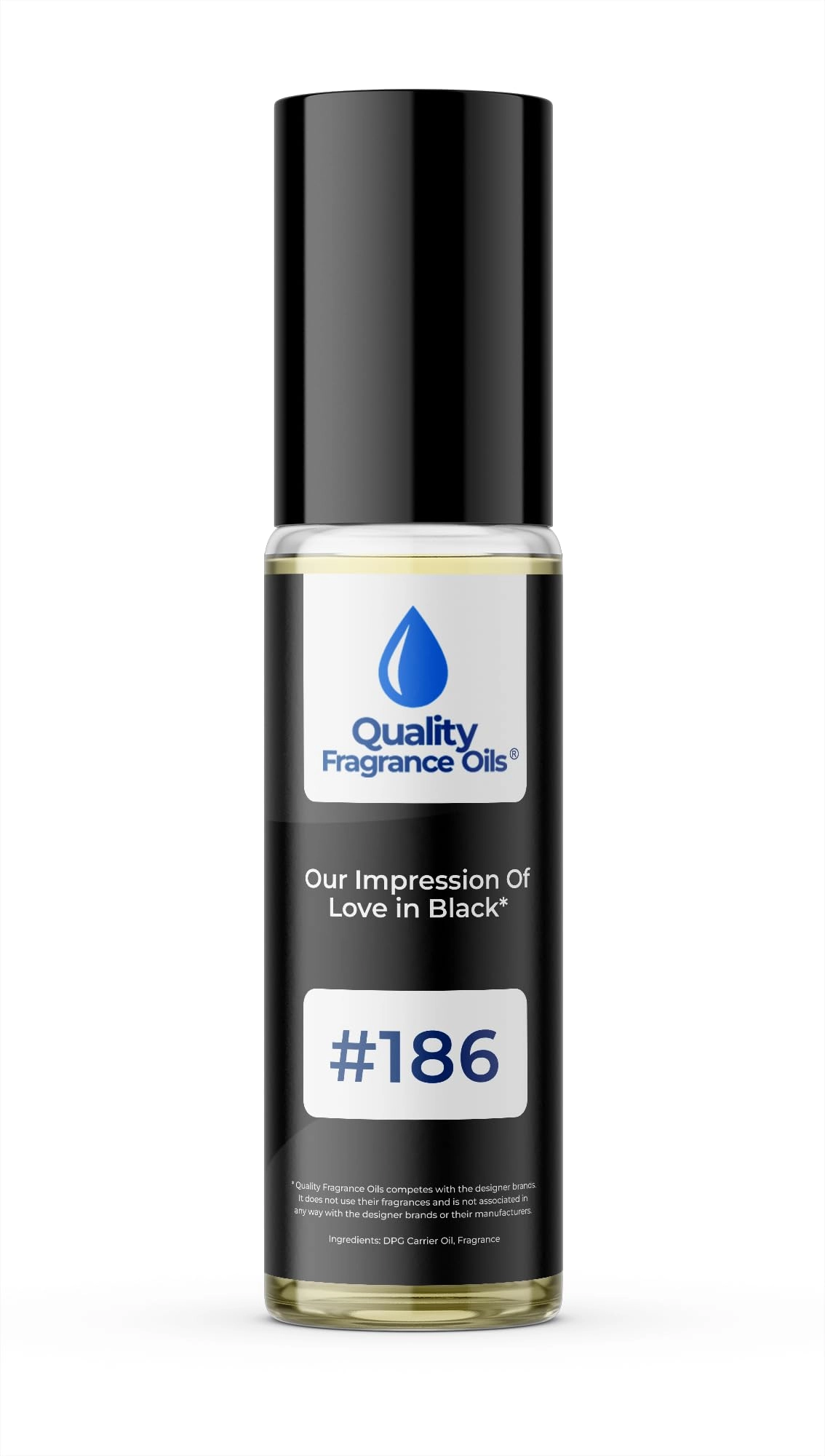 quality fragrance oils Love in Black Impression #186 Eau de Parfum 10ml