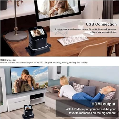 Film Scanner - 22MP 14MP 1080P LCD