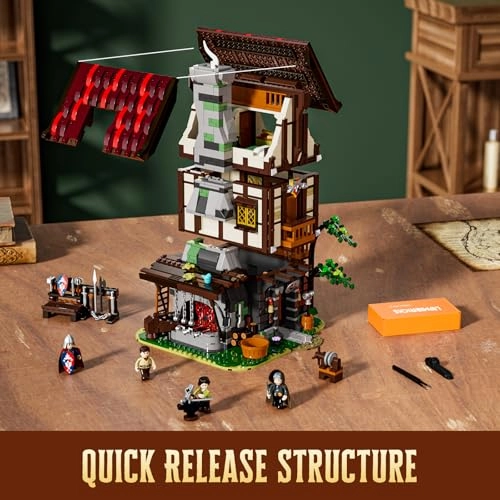 Medieval Forge (12006-EU) - LED lighting expandable medieval module