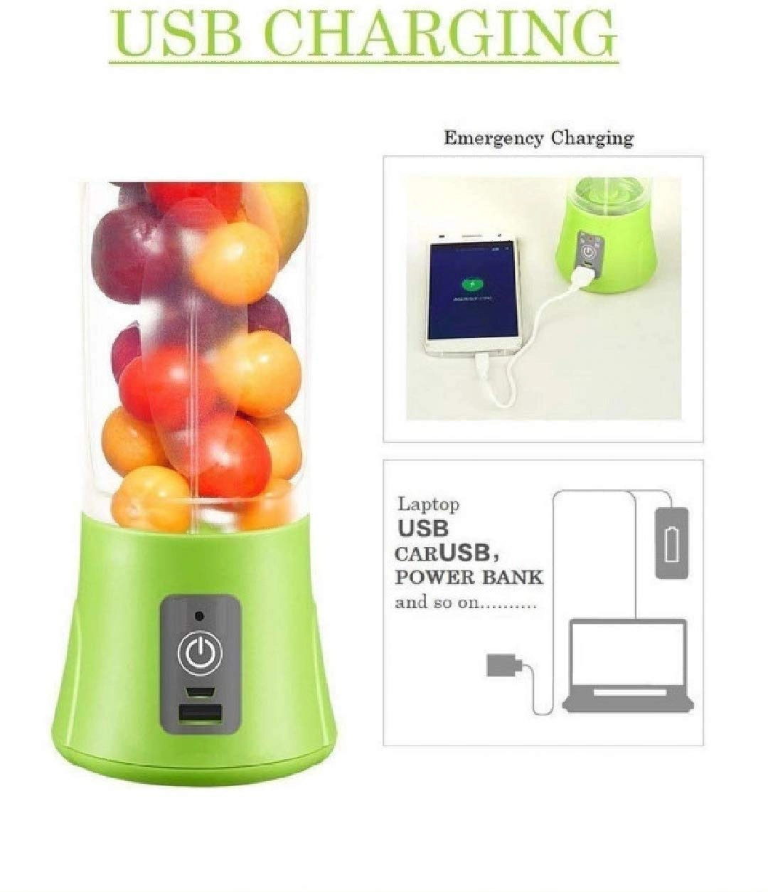 Portable Usb Juicer - 5 Watts 380Ml