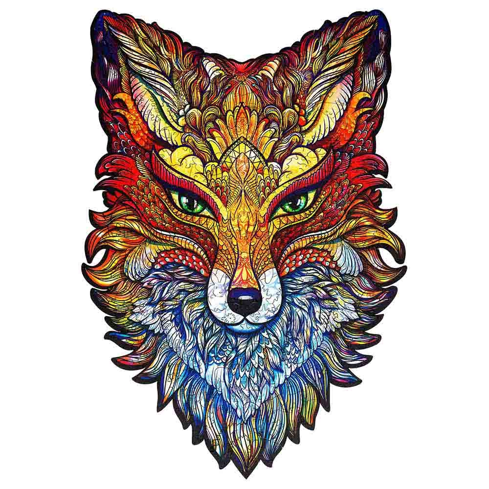Fiery Fox Wooden Puzzle (4107390-FIERY_FOX_S) - 107 pcs