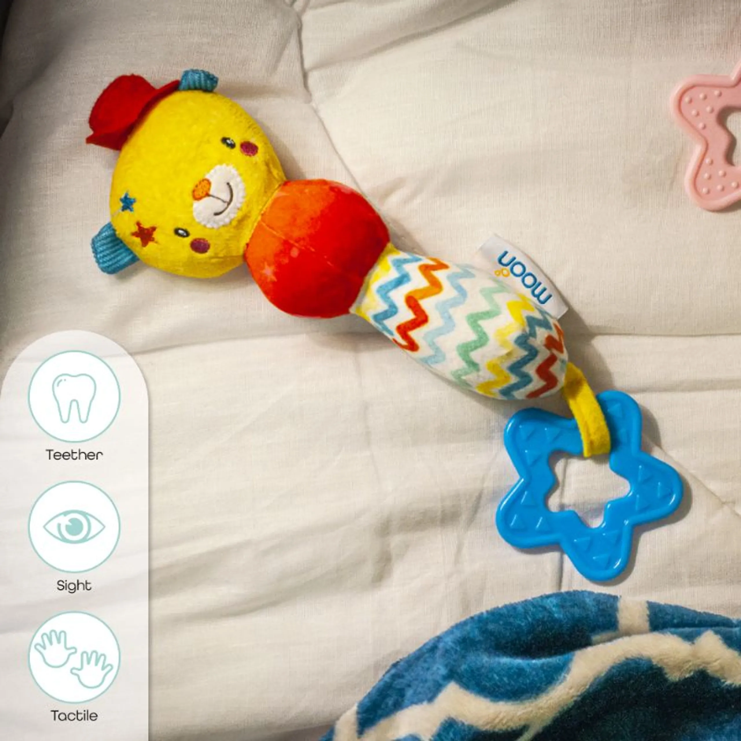 Soft Rattle Plush Toy - Suitable for 3 months & above