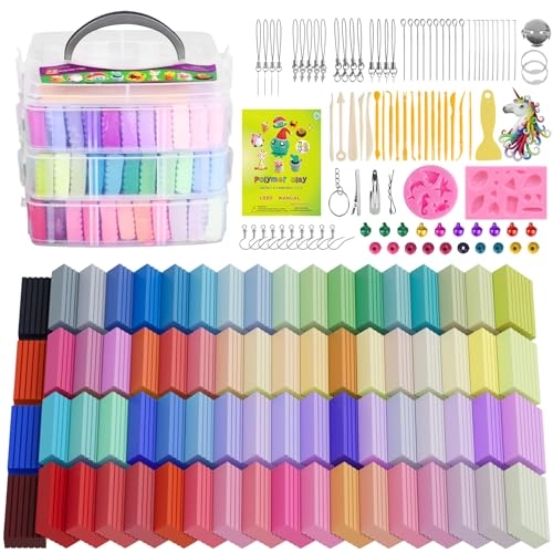 Polymer Clay 72 Colors - Clay 68g 72pcs.