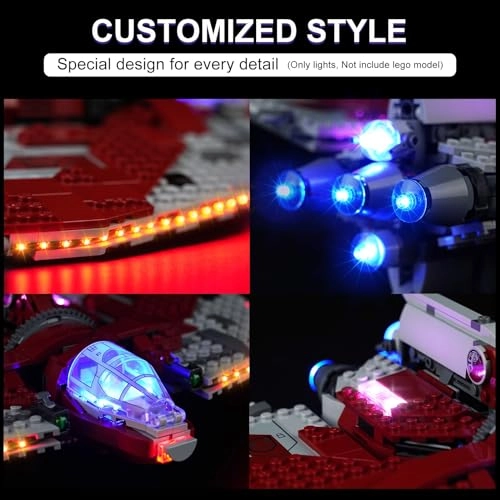 Star Wars Ahsoka Tano's T-6 Jedi Shuttle 75362 LED Lighting Kit