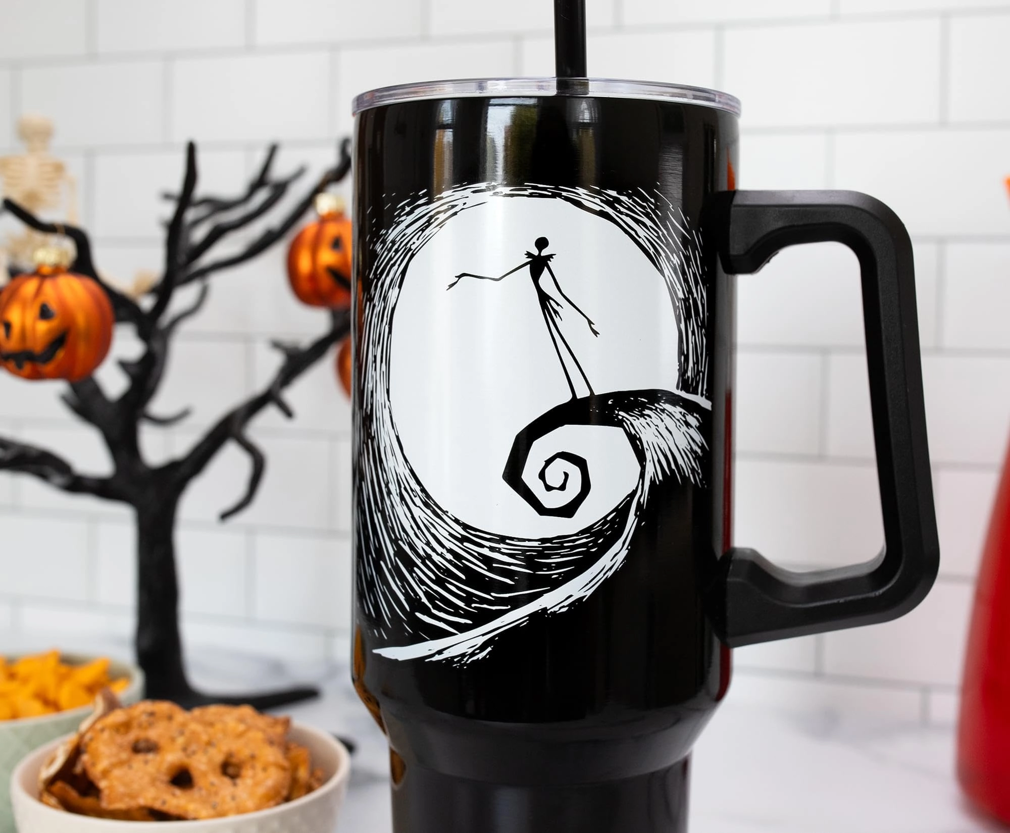 Stainless Steel Nightmare Before Christmas Jack Skellington Tumbler - 1183ml