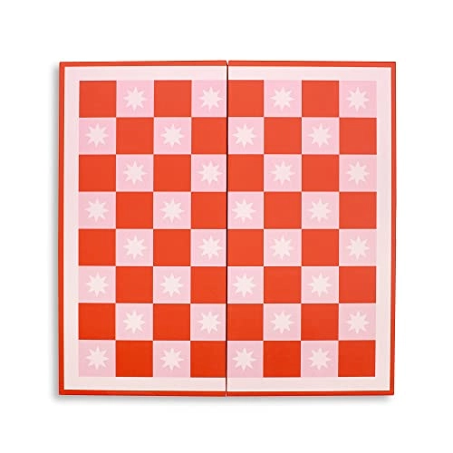 Game Night 2-in-1 Checkers and Backgammon Board