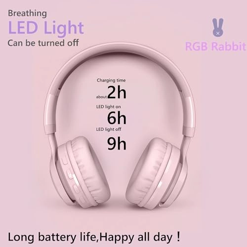 Kids Bluetooth Headphones - 85db Bluetooth 5.0 Pink