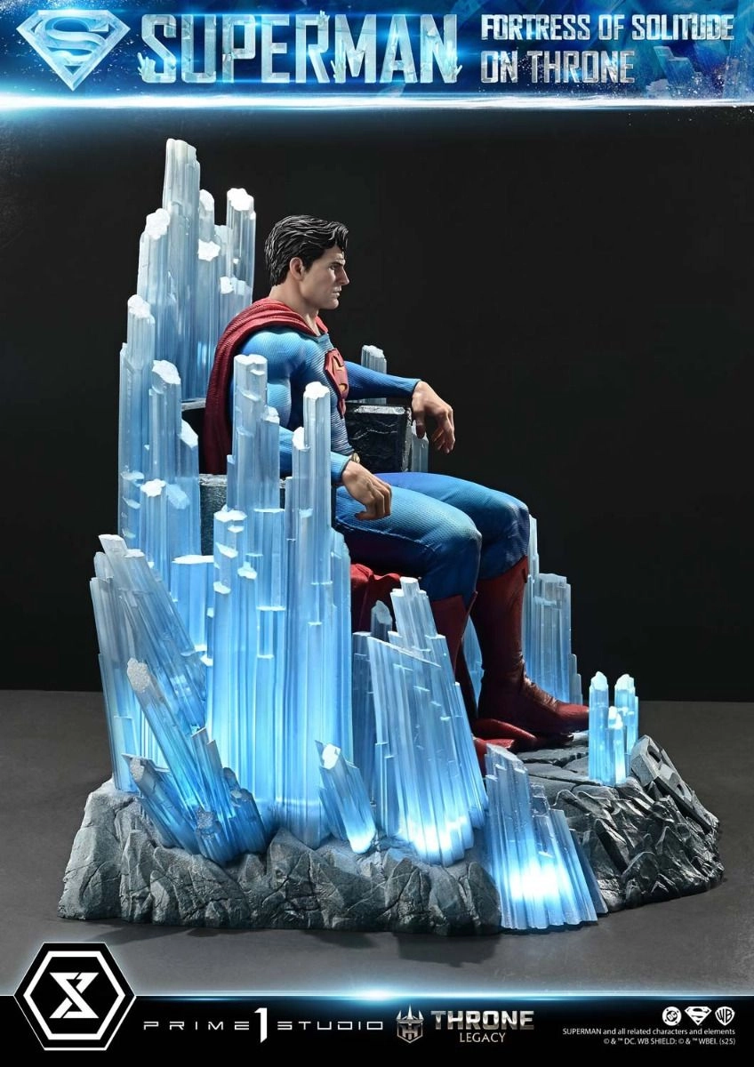 Superman Fortress of Solitude on Throne - Statue