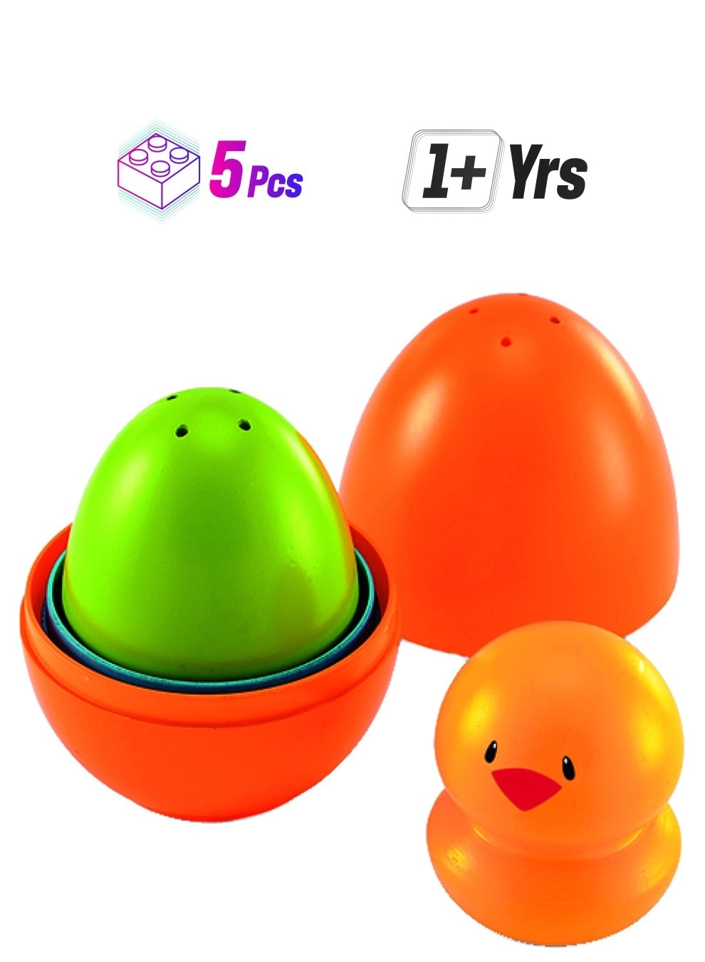 Funskool Nesting Eggs - 12 months+ 5 pieces