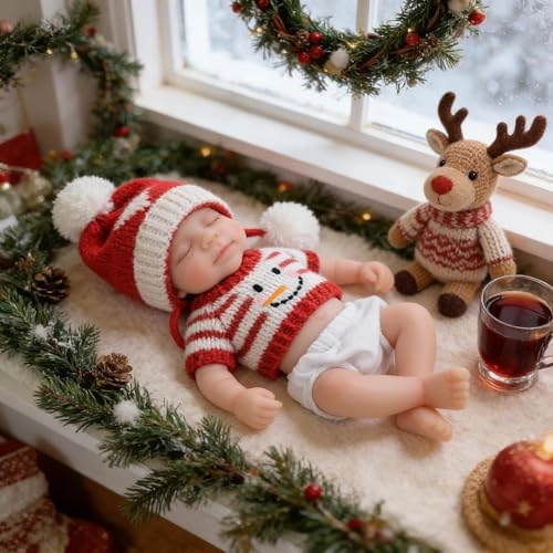 Pascale Reborn Baby Doll - 8 inch Silicone Ages 3+