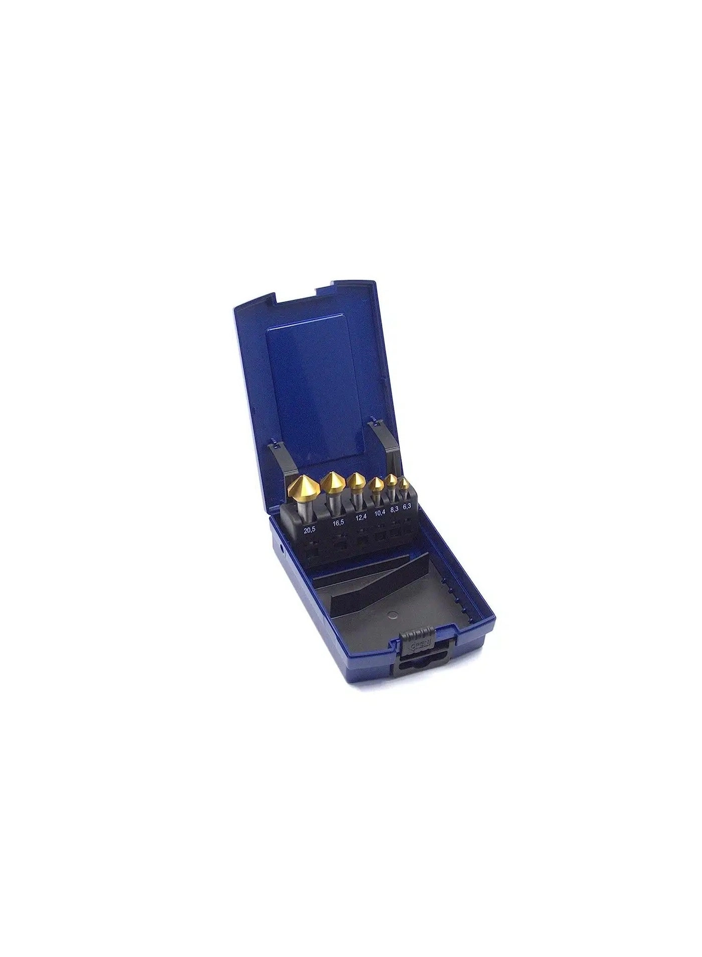 WSH-TOOLS HSSG-Co5 - HSS-G 6 pieces 6.3 mm, 8.3 mm, 10.4 mm, 12.4 mm, 16.5 mm, 20.5 mm, 25.0 mm, 31.0 mm