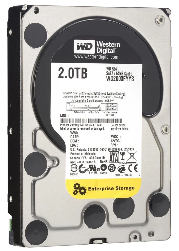 Western Digital WD RE4 3.5" 64MB SATA 6Gb/s (WD2003FYYS) - 2TB