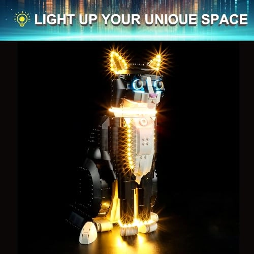 LED Light Kit for Lego 21349 Ideas Tuxedo Cat Set