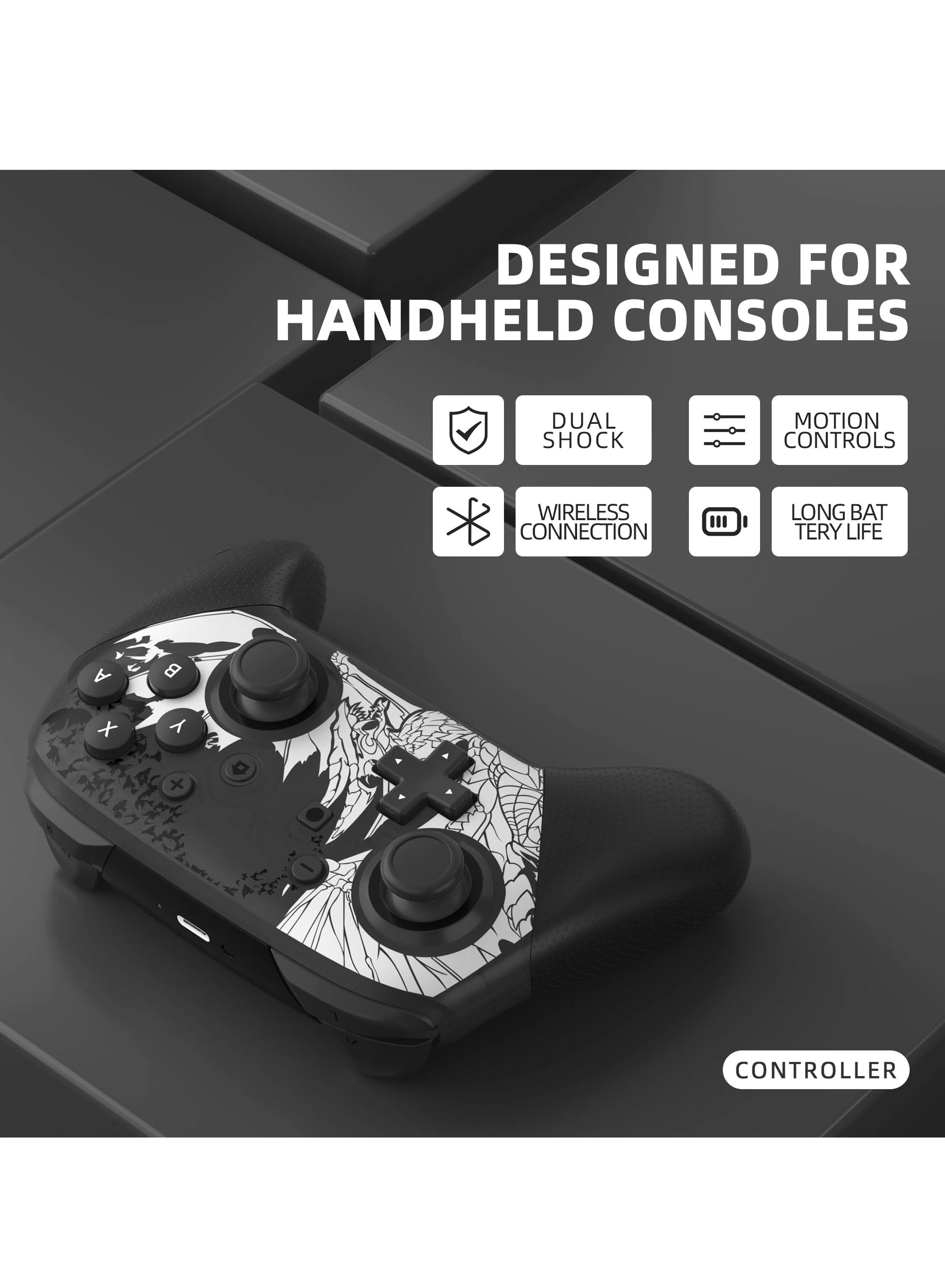 Switch Pro Controller - Black/White Nintendo Switch