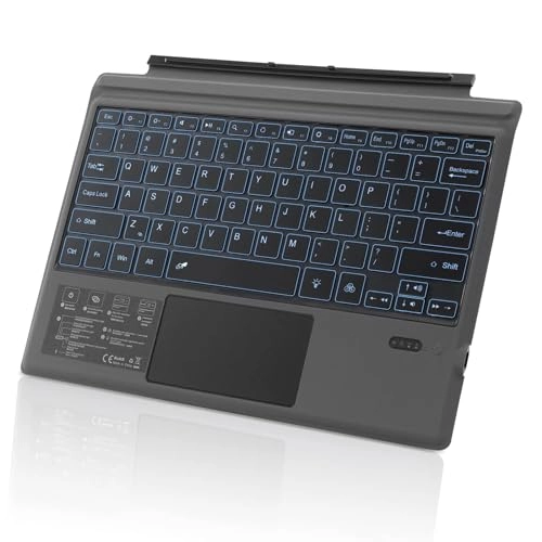 Backlit Type Cover Portable Bluetooth Wireless Keyboard Touchpad
