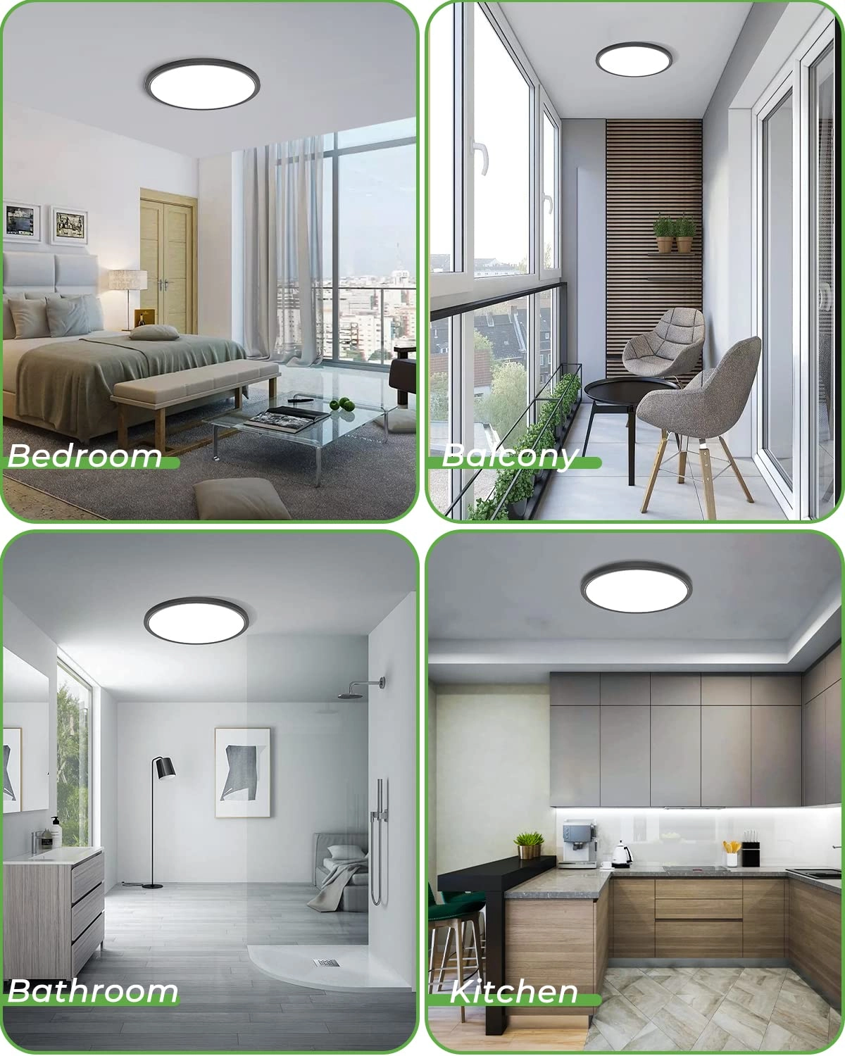 LED Ceiling Light - 3000K 4500K 6000K
