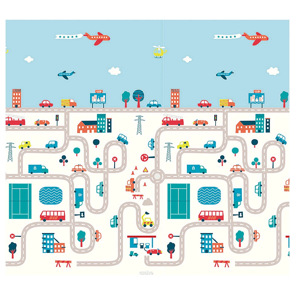 2-in-1 Double Side Foldable Play Mat - Farm City 12 months & above