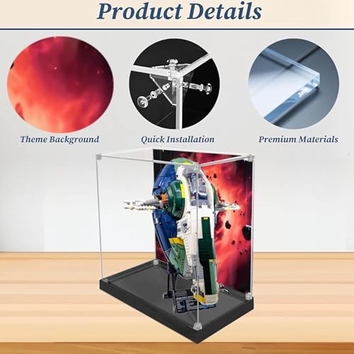 Acrylic Display Case for LEGO 75409 Interstellar Spacecraft - 3mm thickness