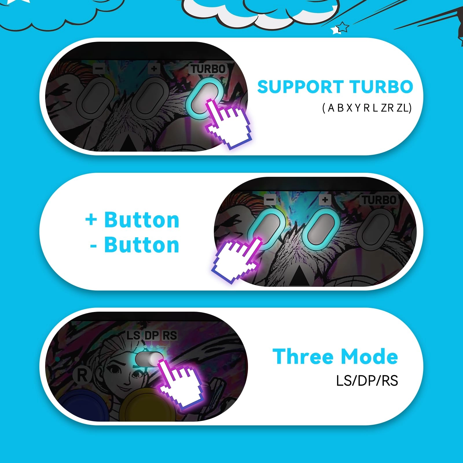 Retro Arcade Stick - Neon Switch 2/OLED/Switch