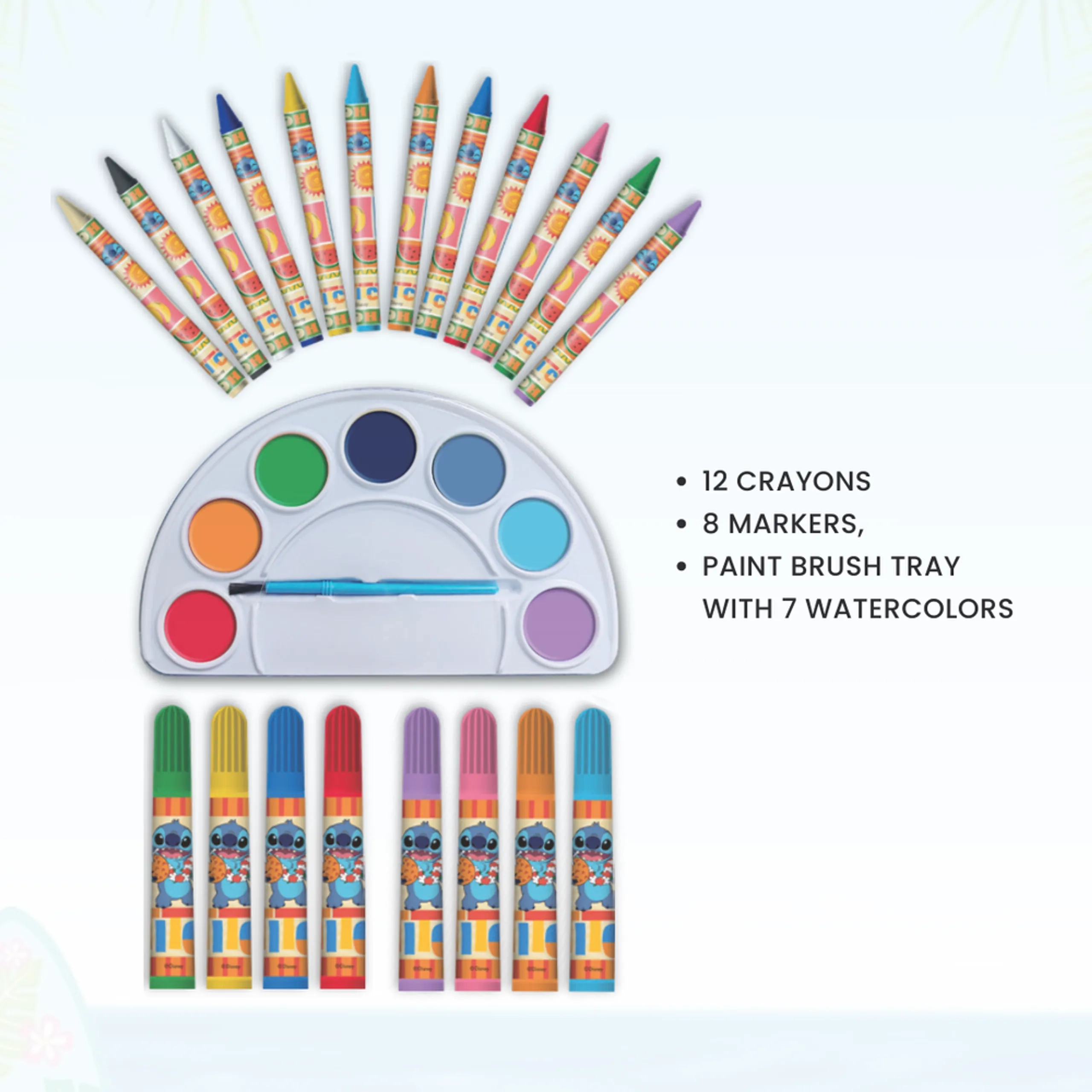 Stitch Travel Coloring & Activity Set - 3+ years