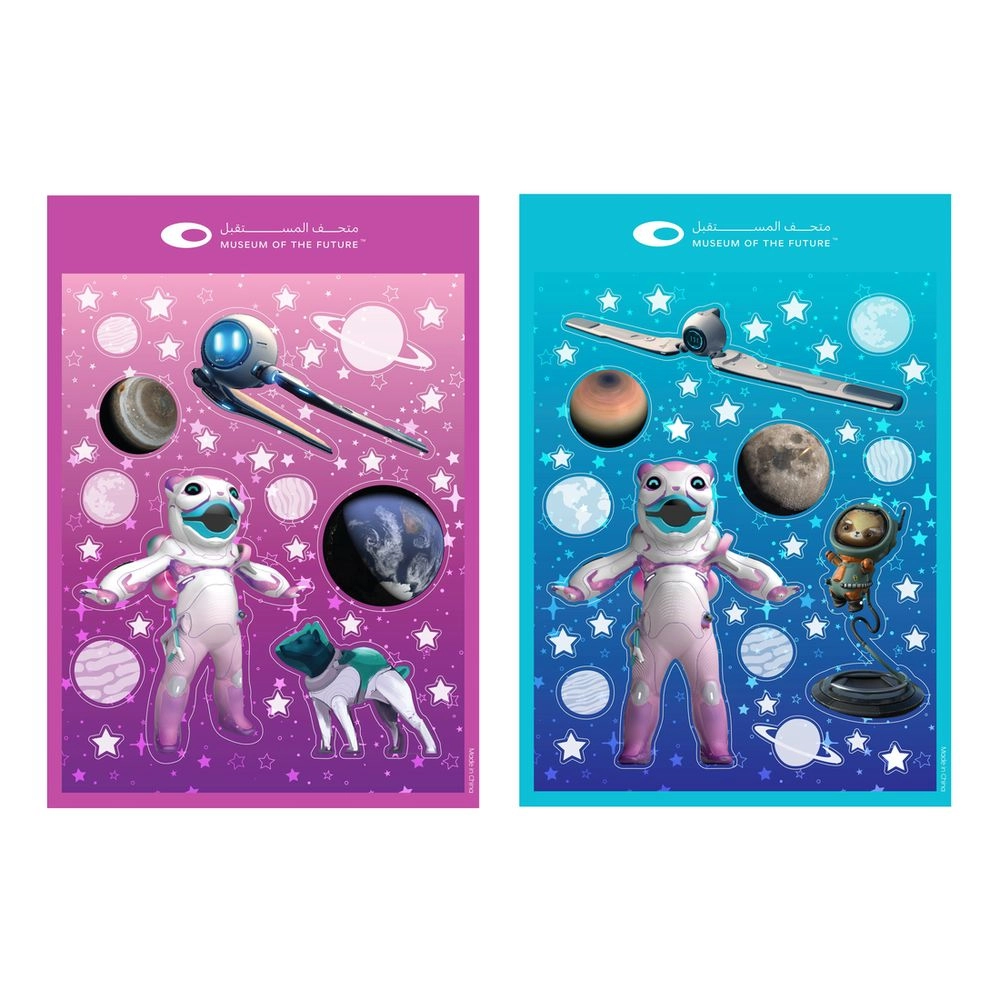 Museum of the Future Kids Space Suit Sticker Book