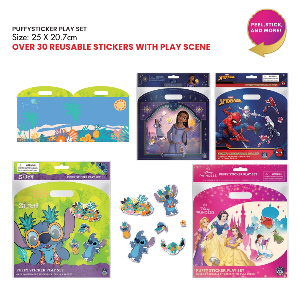 Wish Activity Sticker Book Puffy 30 pcs