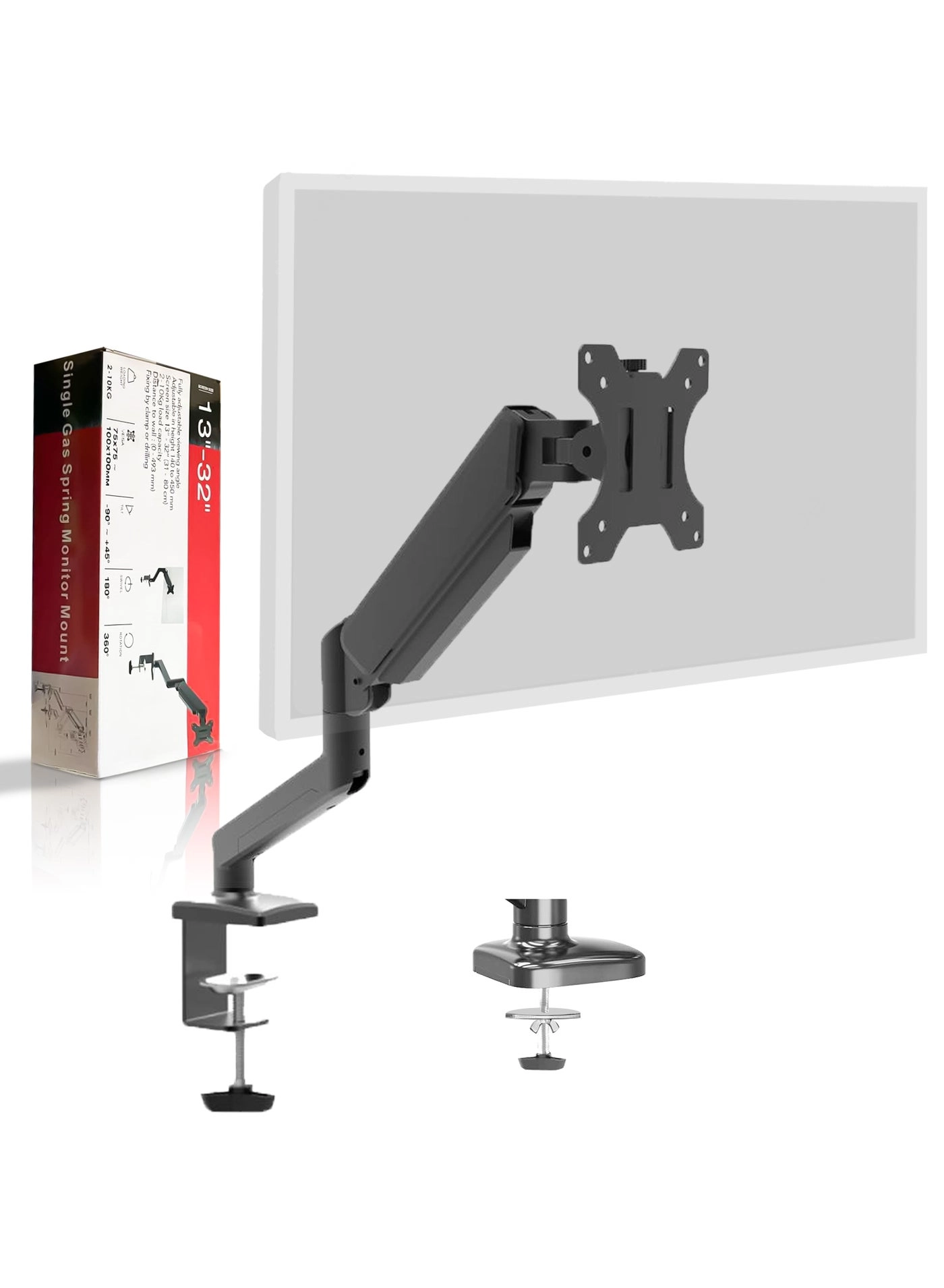 Dual Monitor Arm - Dual Arm 32 in 75x75/100x100mm