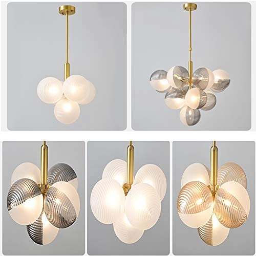 G9 Creative Bubble Globe Chandelier - 13 heads Smoky gray
