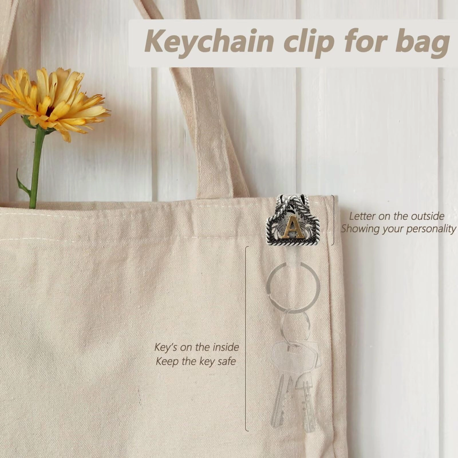 Letter Keychain - Western