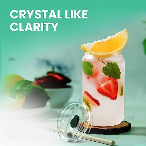 Can Shaped Glass Tumbler - 2 pcs - 540 ml