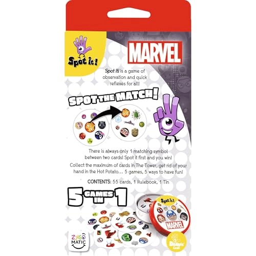 Spot It!: Marvel Emoji - Card Game Multilingual Edition