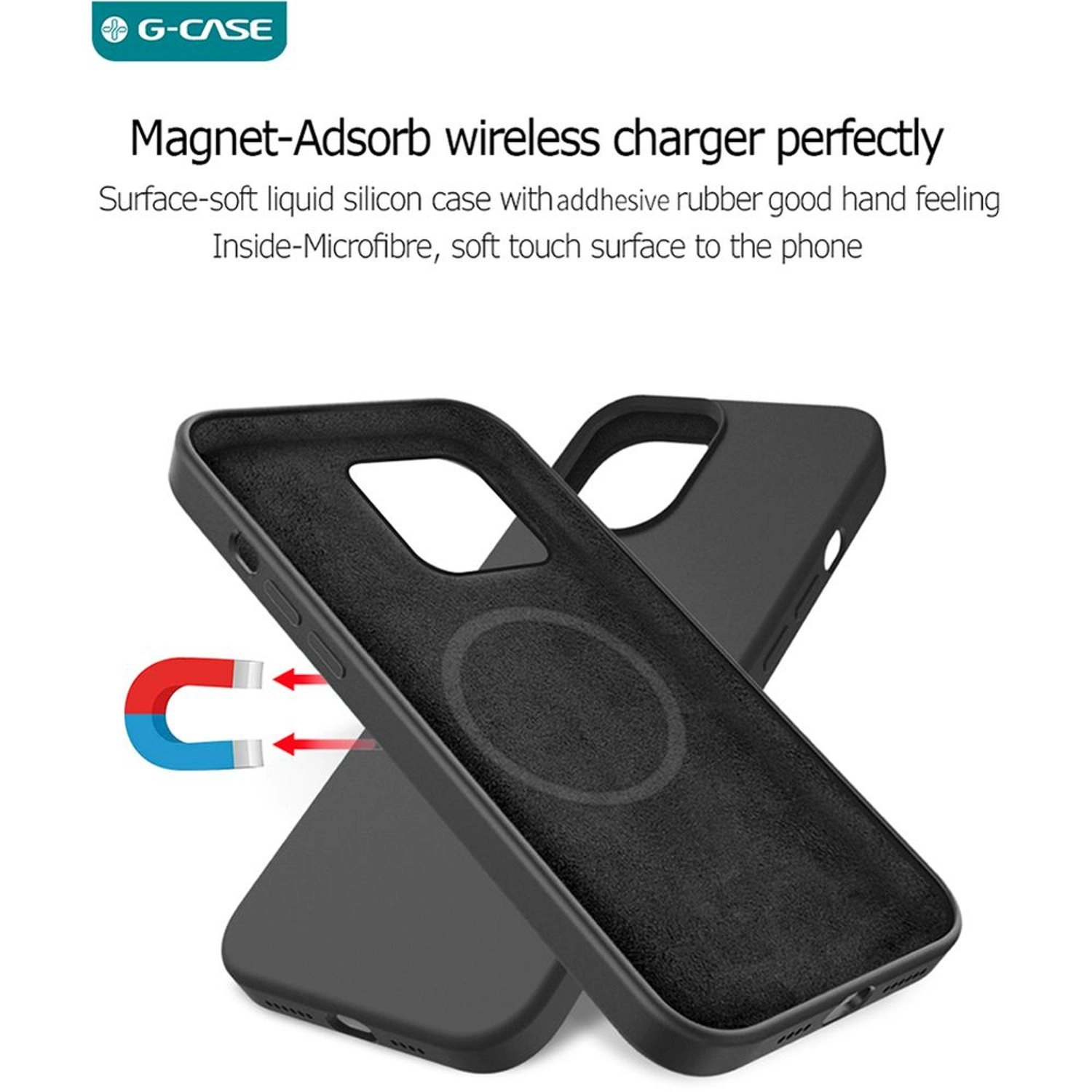 Efficiente Series Silicone Magnetic Case for iPhone 14 Plus