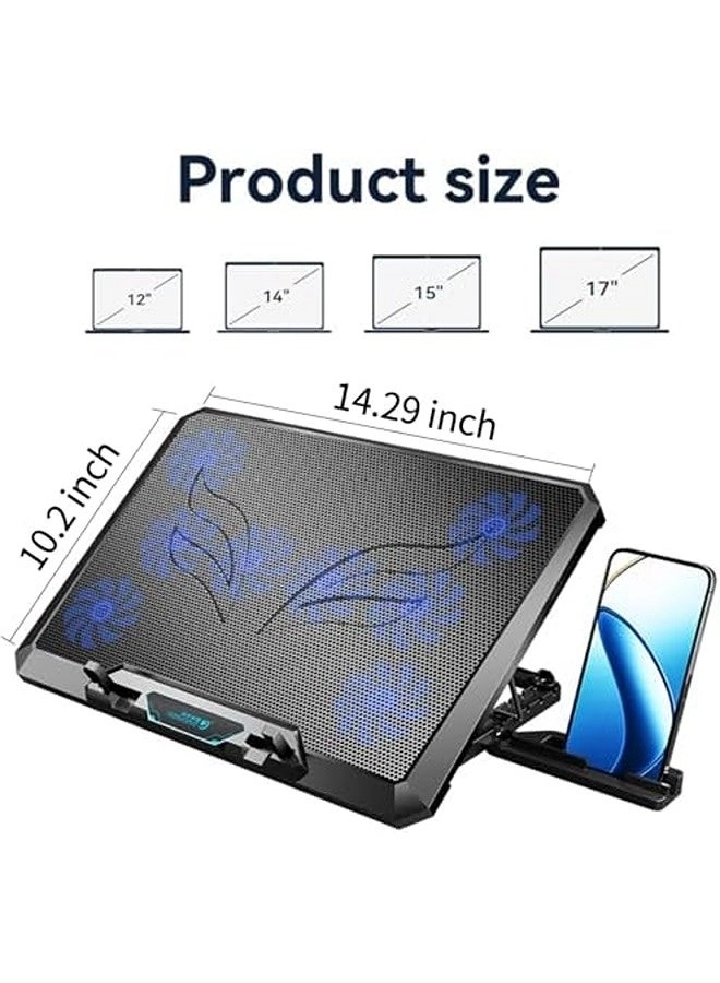 RGB Laptop Cooling Pad - 8 Fans 12.1-17.3 Inch