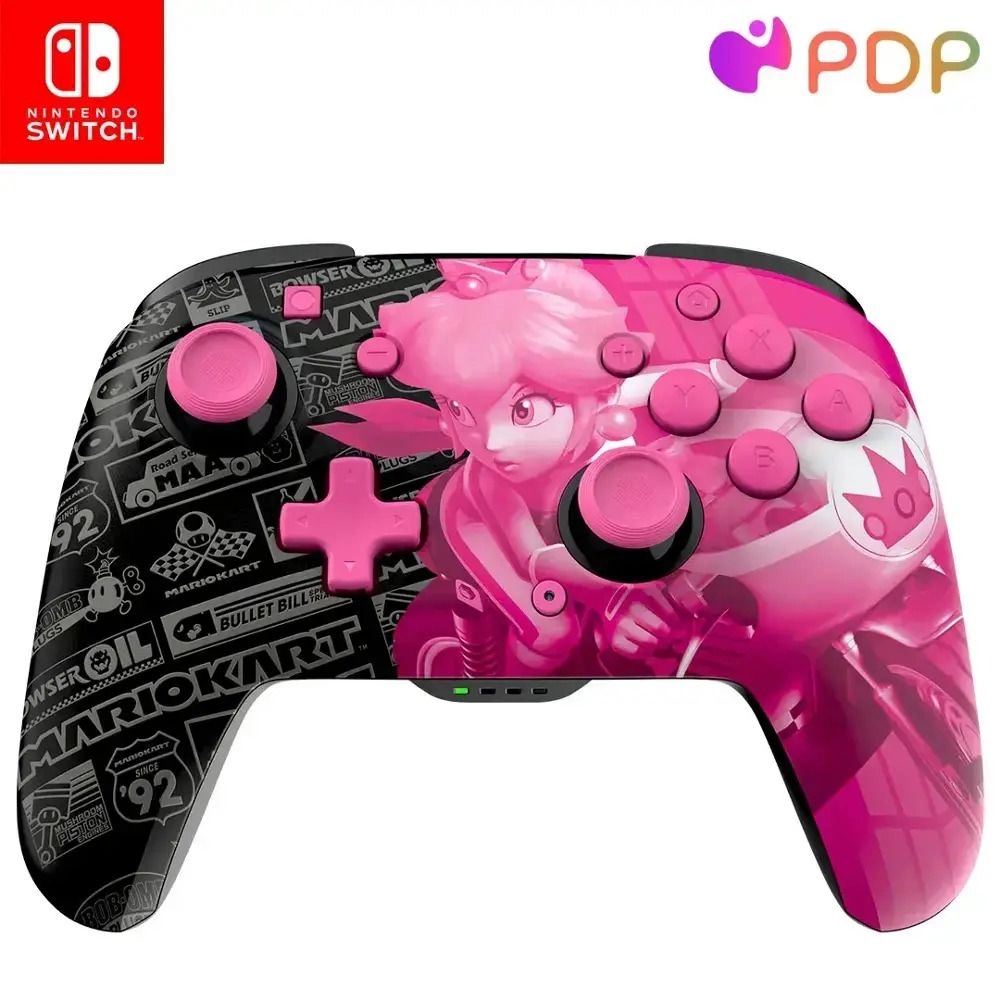 Nintendo Switch Rematch Glow Wireless Controller Peach