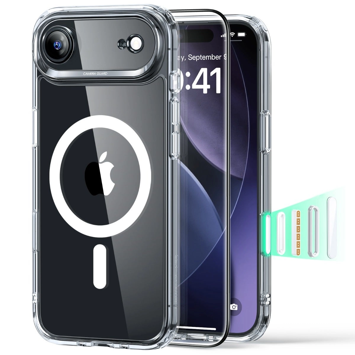 Electronic Silk Road Corp. Classic Hybrid Magnetic Case with Camera Control with MagSafe for iPhone 17 Air