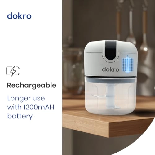 Mini Electric Chopper - 250 Millimeters Rechargable Battery Powered(1200mAH LI)