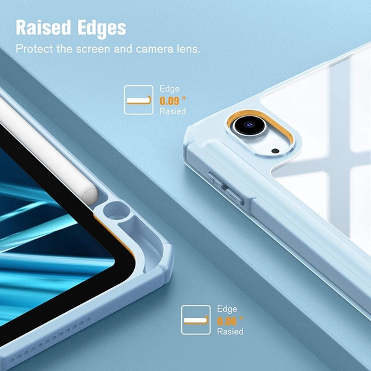 Magnetic Case with Screen Protector for iPad 10.9-inch