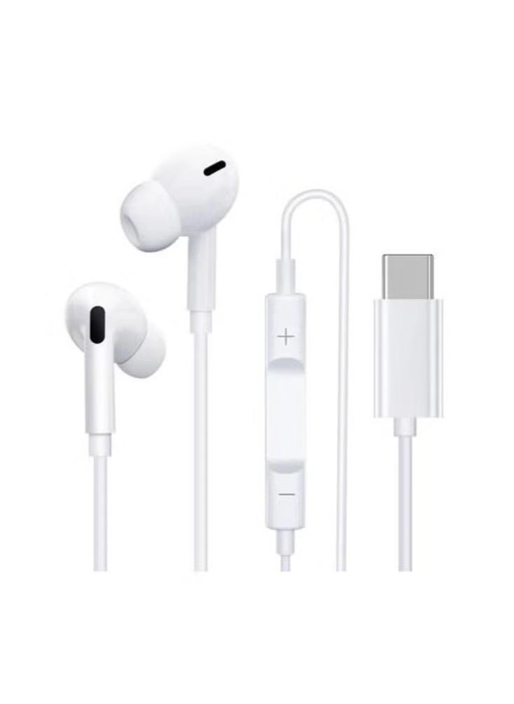 Type-C In-Ear Earphones Wired Earbud