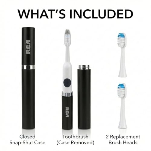 Sonic Toothbrush - 22,000 brush strokes per minute Battery Powered Extra Brush Head