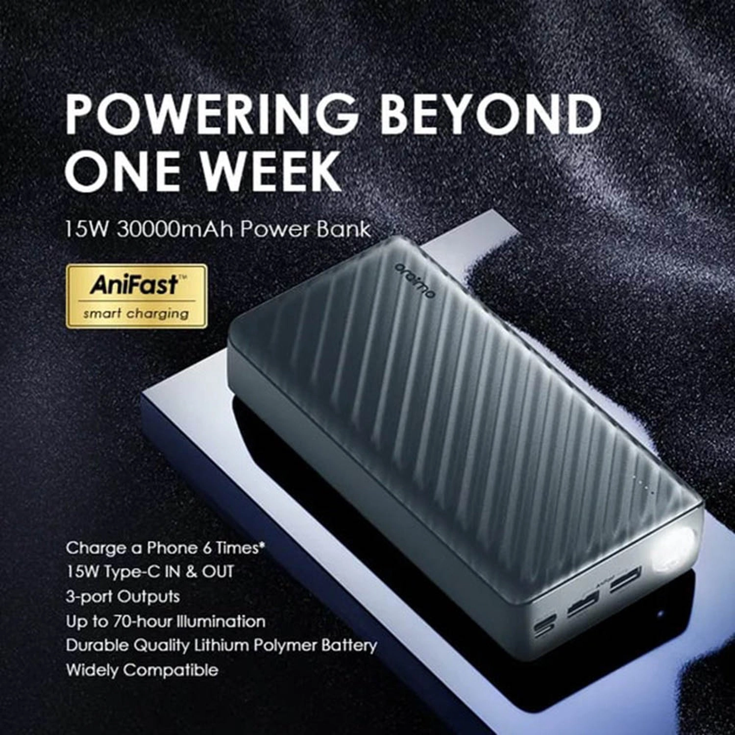 Powerbox 300 Lite - 30000 mAh 15 Watts Fast charging