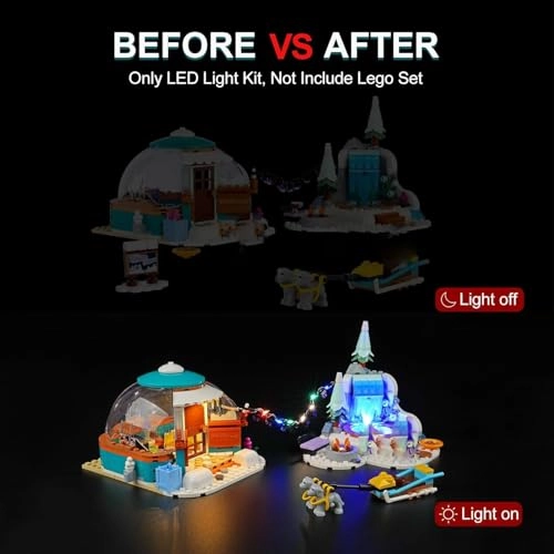 Light Kit for LEGO Igloo Holiday Adventure 41760