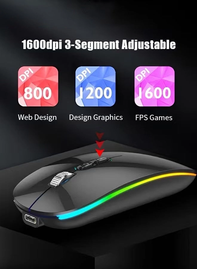 Rechargeable Wireless Bluetooth Mouse - Wireless